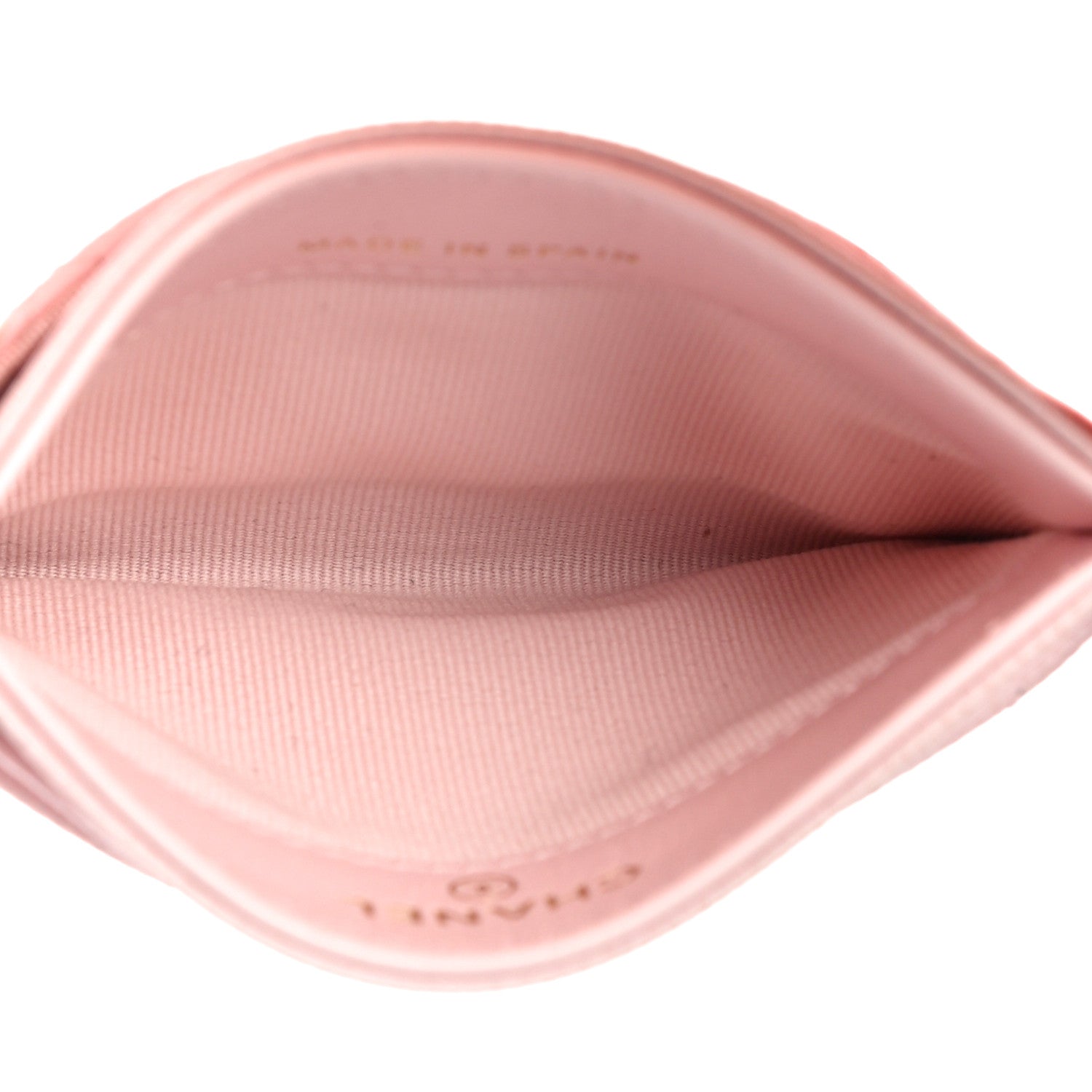 Chanel Caviar Quilted Crystal Card Holder Pink 5 of 12