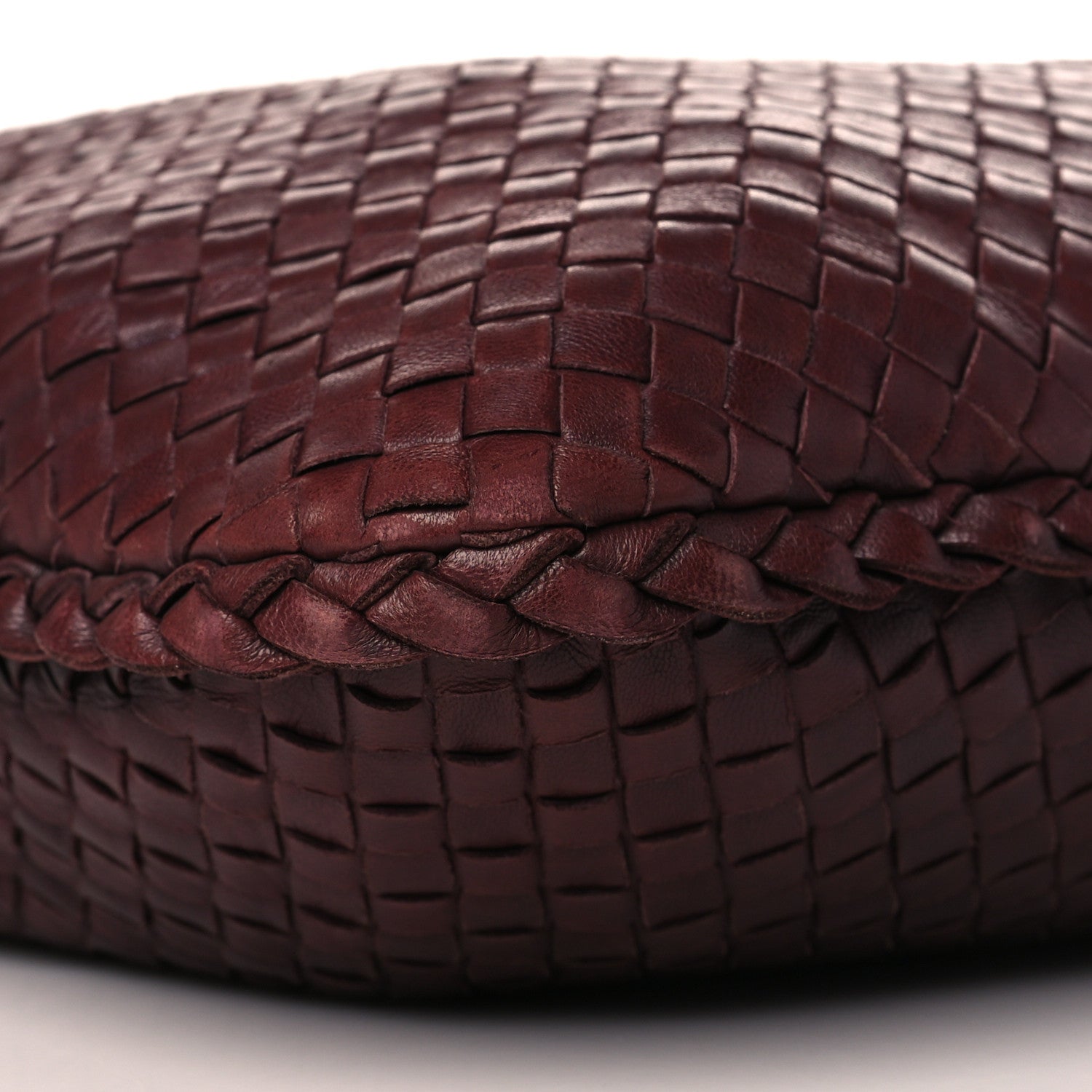 Bottega Veneta Intagli Intrecciato Large Veneta Hobo Dark Red 9 of 10