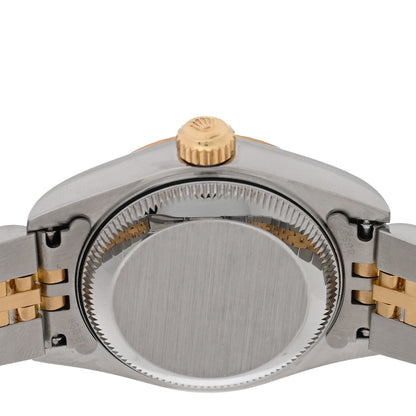 Rolex Stainless Steel 18K Yellow Gold Diamond 26mm Oyster Perpetual Datejust Watch Champagne 69173 4 of 4