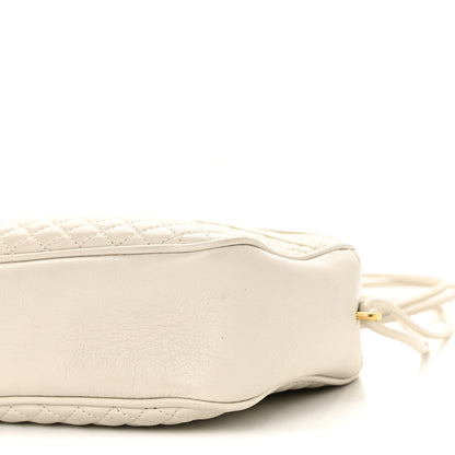 Saint Laurent Lambskin Quilted Victoire Camera Bag Blanc Vintage 16 of 16