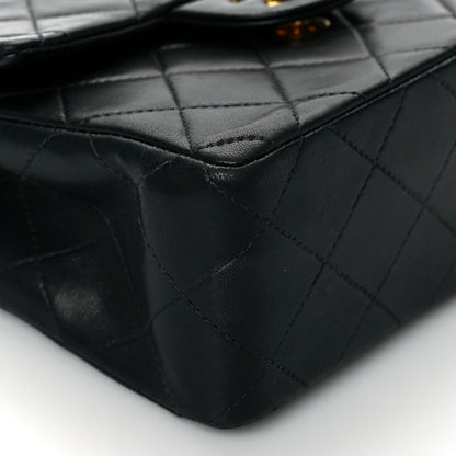 Chanel Lambskin Quilted Mini Square Flap Bag Black 9 of 10