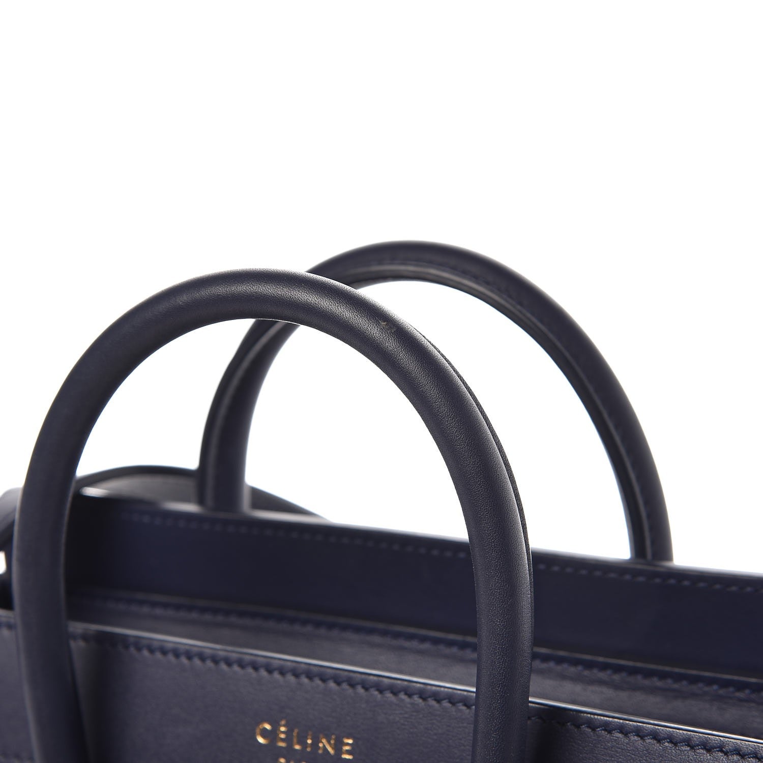 Celine Smooth Calfskin Nano Luggage Ink 8 of 10