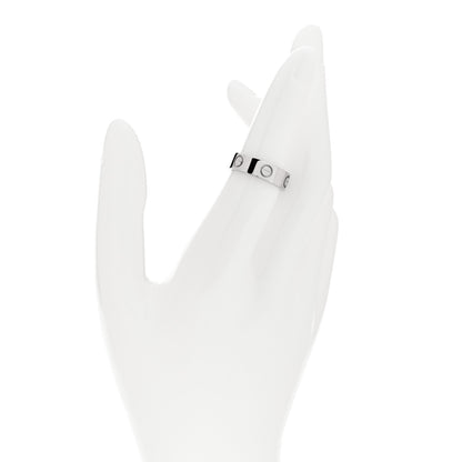 Cartier 18K White Gold 5.5mm LOVE Ring 52 6 2 of 4