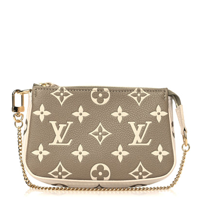 Louis Vuitton Empreinte Spring in the City Mini Pochette Accessories Kaki Beige Cream 1 of 5