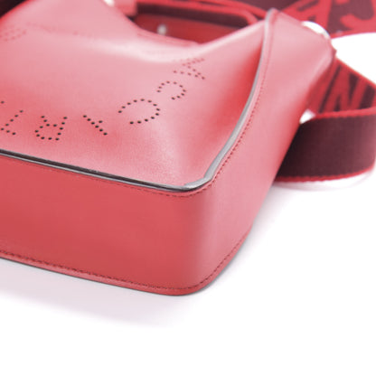 Stella McCartney Eco Alter Nappa Perforated Logo Tiny Crossbody Lover Red 9 of 9