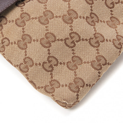 Gucci GG Monogram Double Pocket Belt Bag Dark Brown 6 of 10