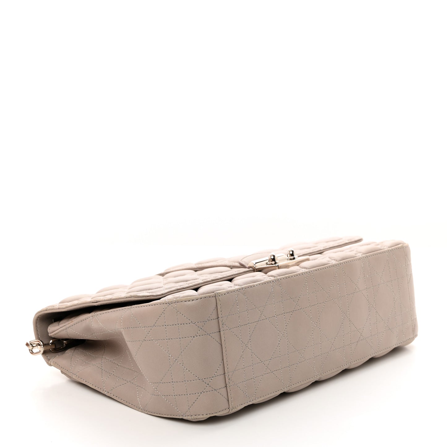 Lambskin Cannage Large Miss Dior Flap Grey