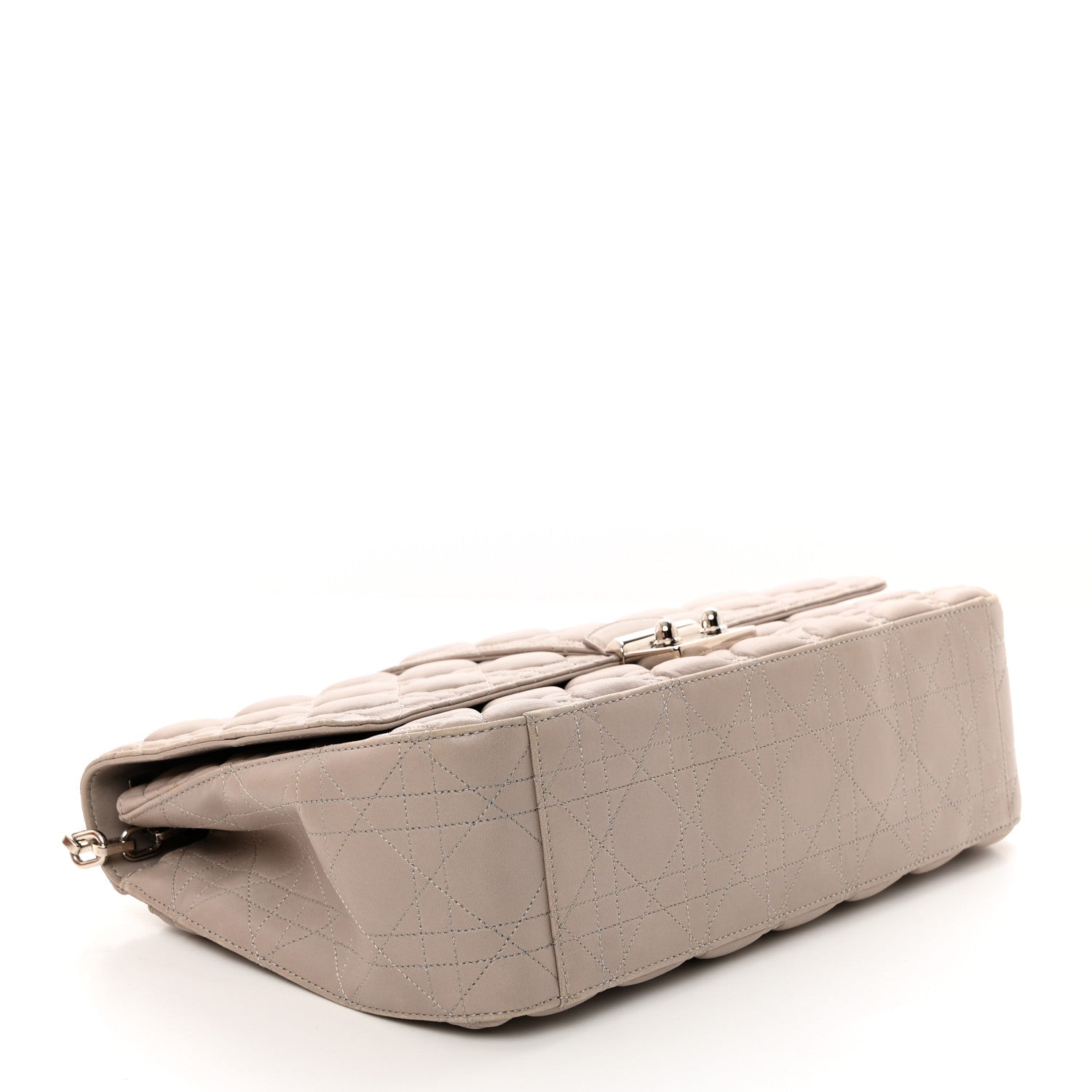 Christian Dior Lambskin Cannage Large Miss Dior Flap Grey 4 of 15