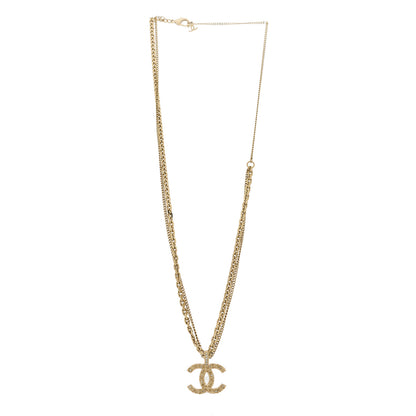 Chanel Crystal CC Multi Strand Chain Necklace Gold 3 of 5