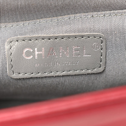 Chanel Calfskin Quilted Double Stitch Medium Boy Flap Red 7 of 13