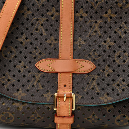 Louis Vuitton Monogram SC Flore Saumur Teal 9 of 12