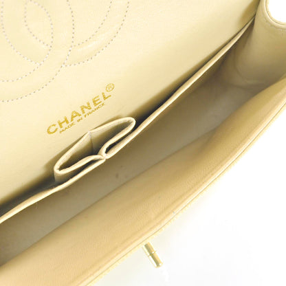 Chanel Caviar Quilted Medium Double Flap Beige 8 of 12