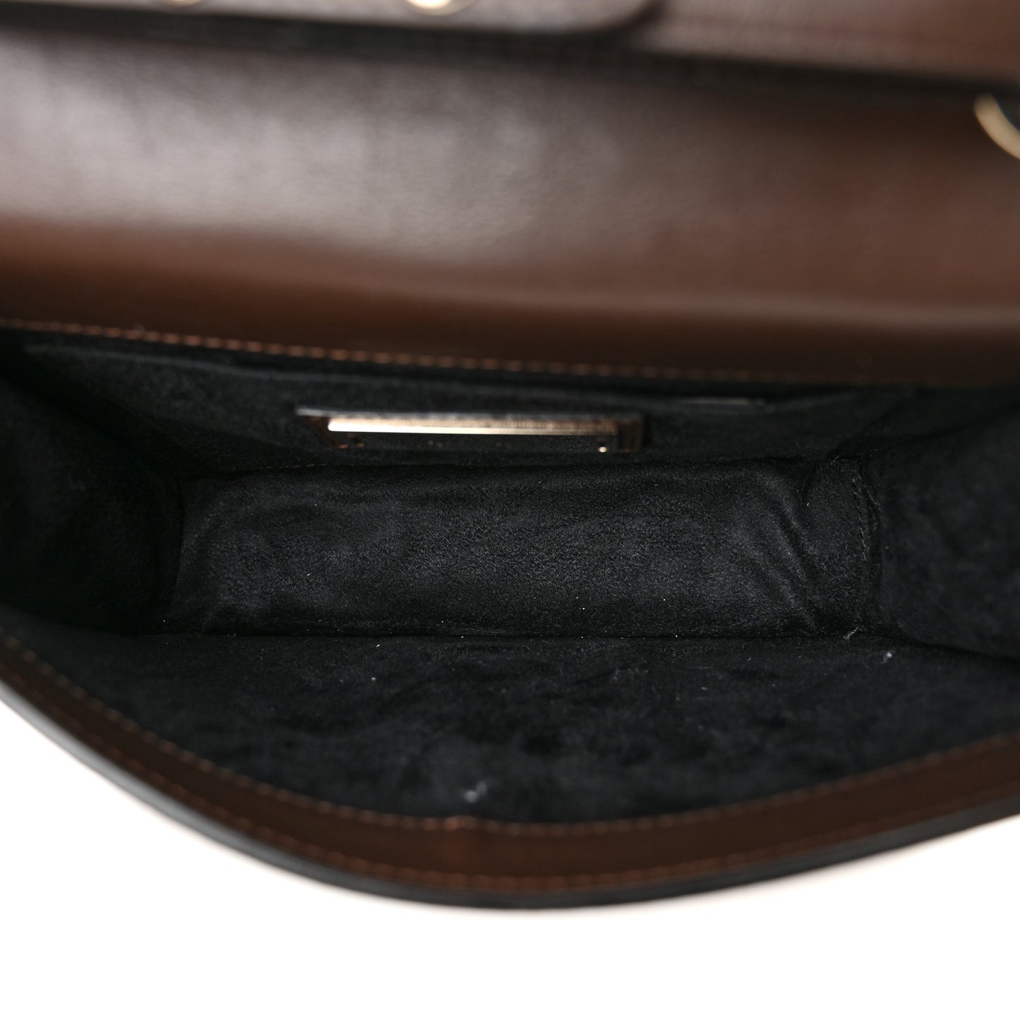 Suede Studded Mini Rebel Crossbody Brown