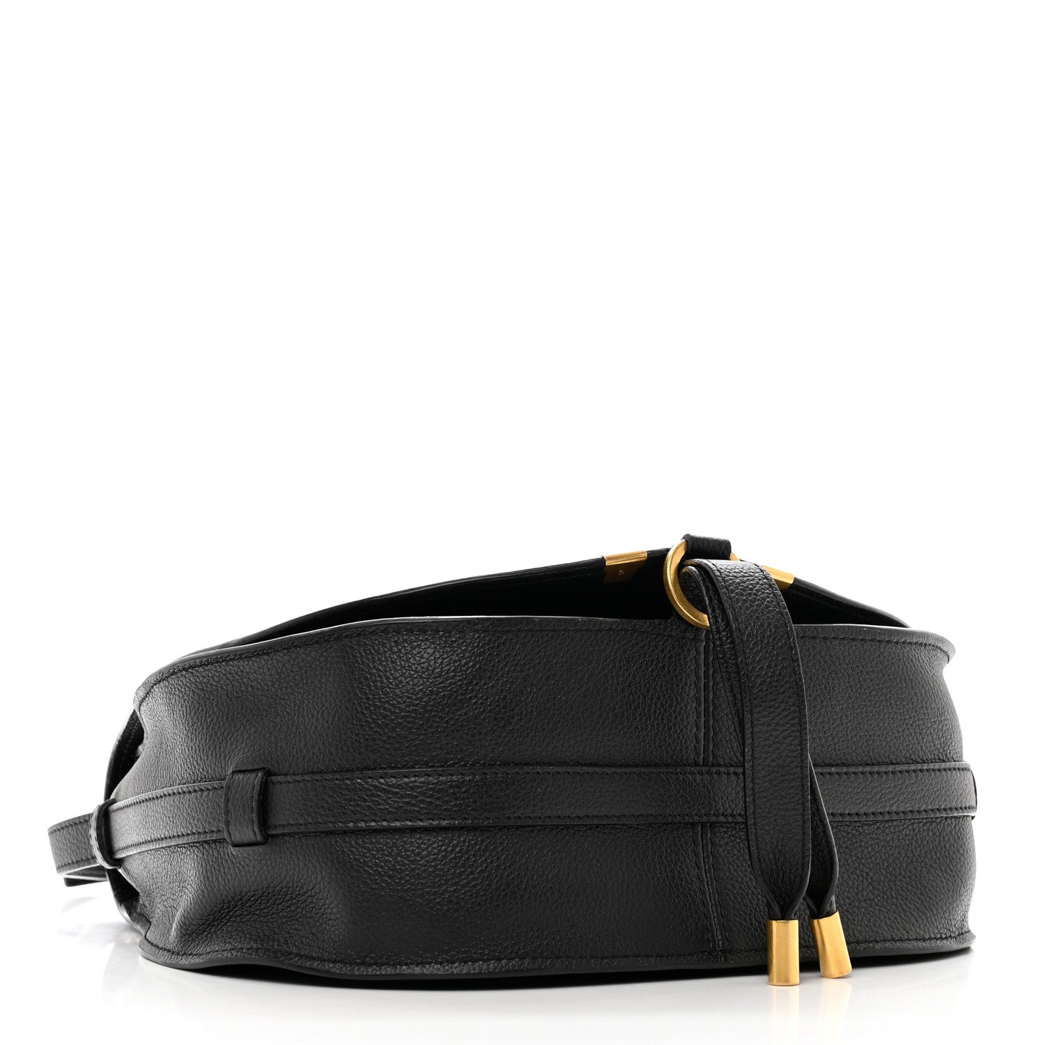 Chloe Calfskin Medium Marcie Round Crossbody Bag Black 4 of 11