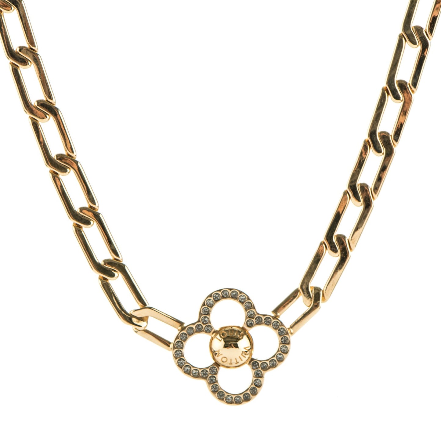 Swarovski Crystal Flower Power Necklace Gold