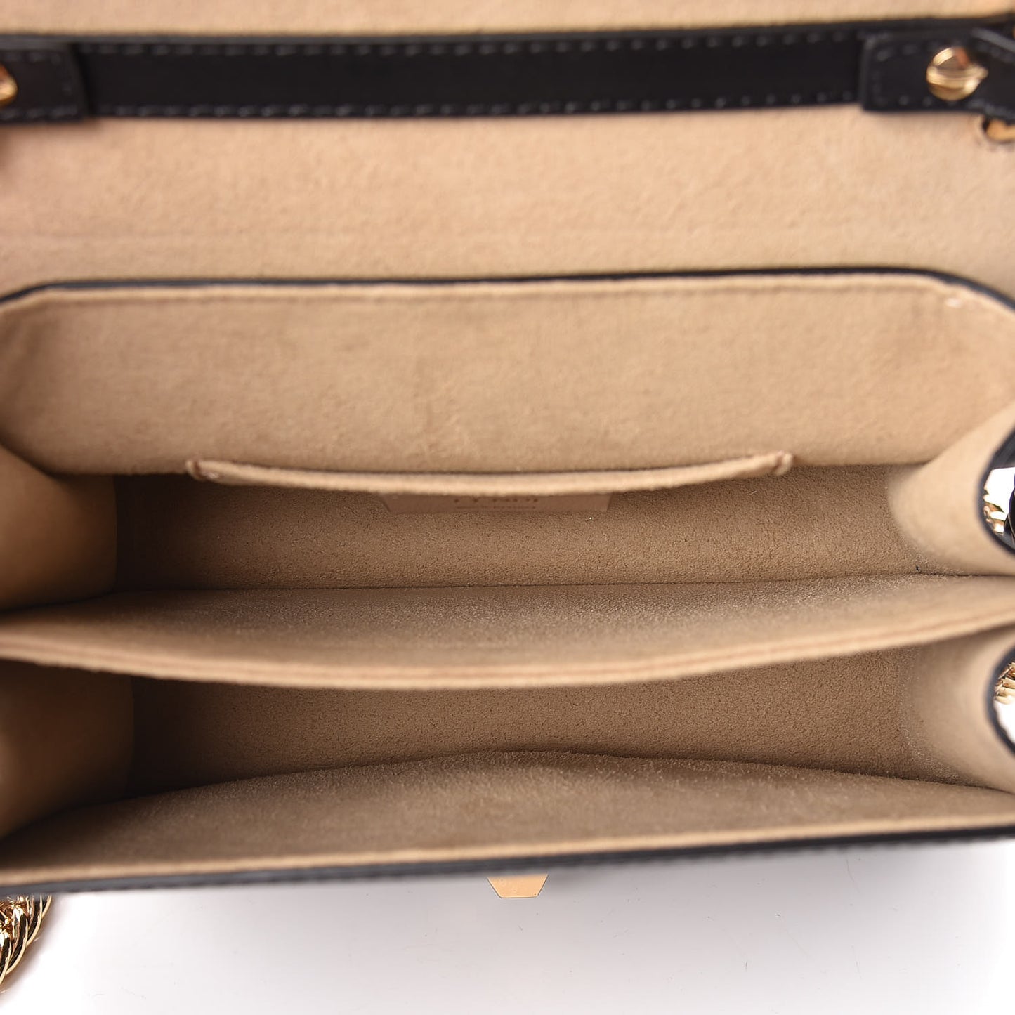 Vitello Liberty Bi-Color FF 1974 Embossed Small Kan I Shoulder Bag Black Maya