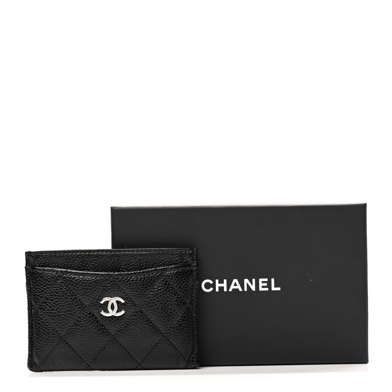 Chanel Caviar Quilted Card Holder Black 9 of 9