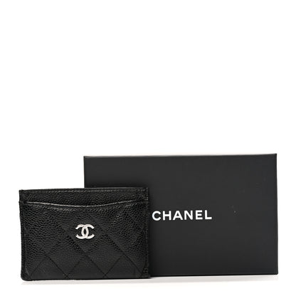 Chanel Caviar Quilted Card Holder Black 9 of 9