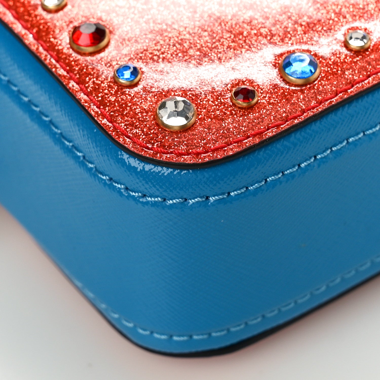 Marc Jacobs Patent Small Snapshot Camera Bag Red Multicolor 7 of 8