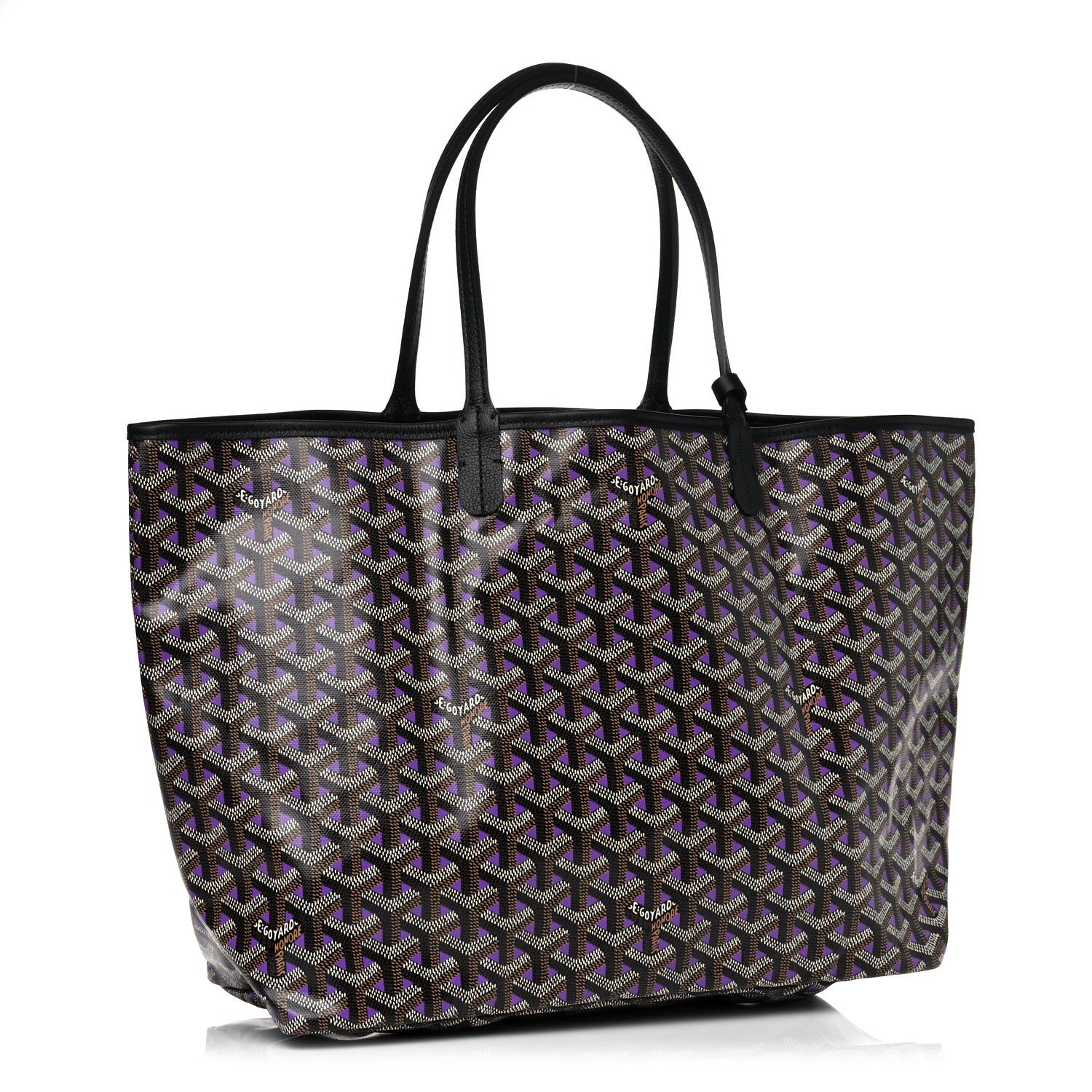 Goyard Goyardine Saint Louis Claire Voie PM Black Violet 3 of 9