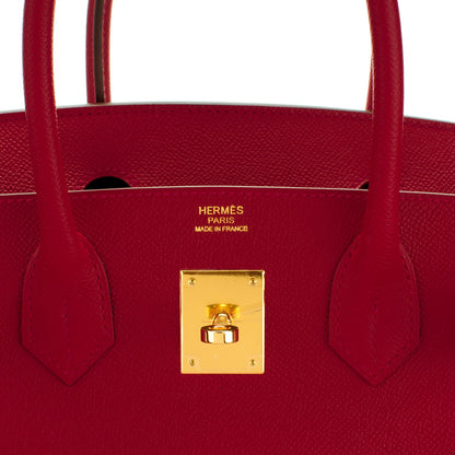 Hermes Epsom Birkin 30 Rouge Casaque 11 of 27
