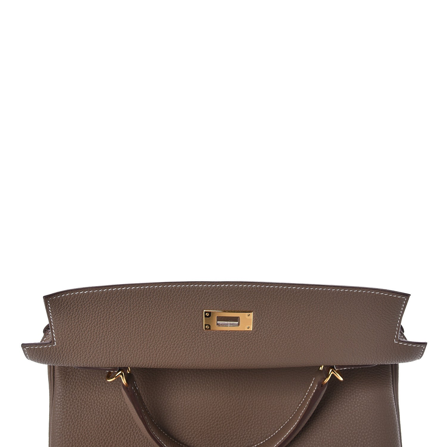 Hermes Togo Kelly Retourne 32 Etoupe 16 of 40