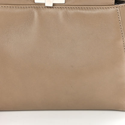 Fendi Nappa Mini Peekaboo Iconic Satchel Tortora 15 of 20