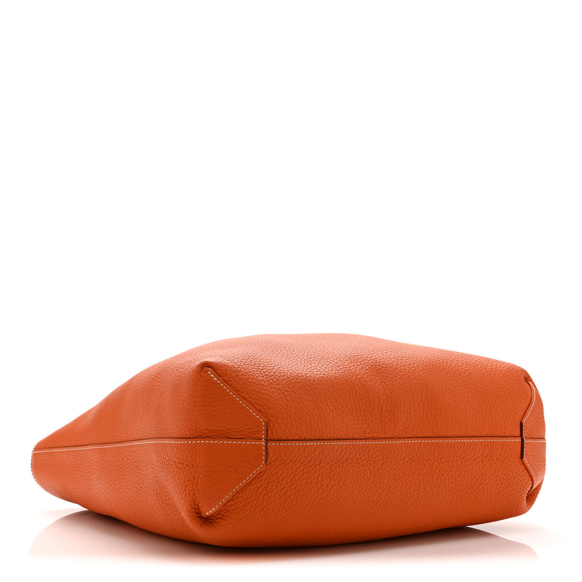 Taurillon Clemence Double Sens 45 Reversible Tote Orange Gold