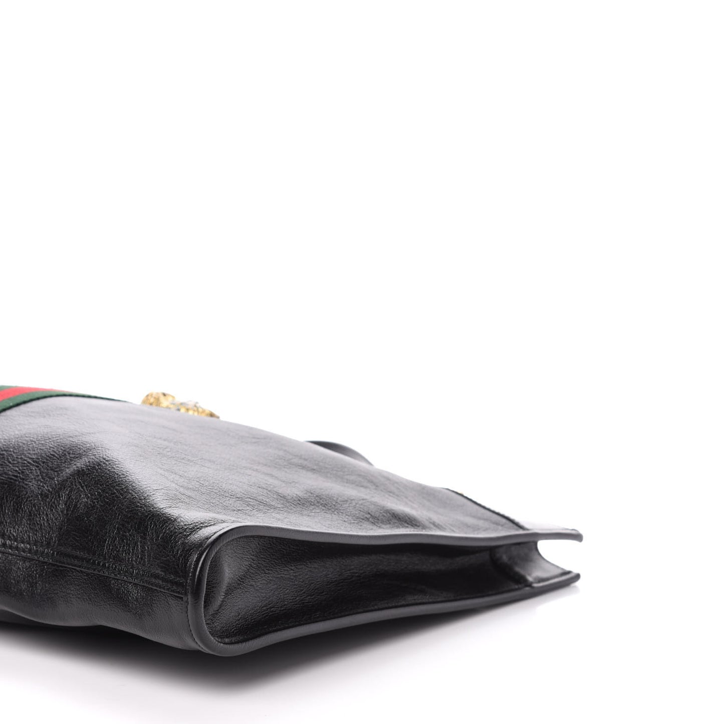 Calfskin Large Rajah Chain Tote Black