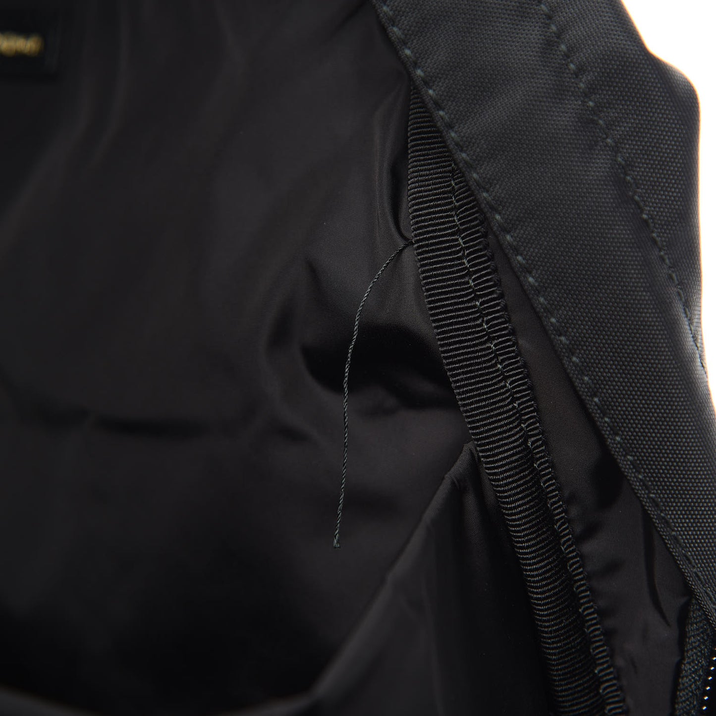 Sport Nylon Logo Embroidered Large Wheel Backpack Black White