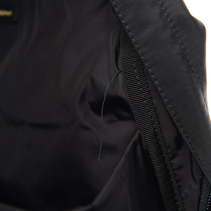 Balenciaga Sport Nylon Logo Embroidered Large Wheel Backpack Black White 10 of 10