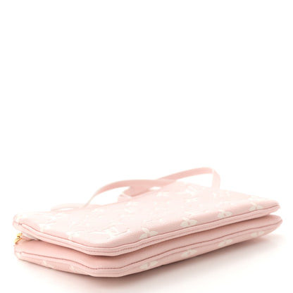 Louis Vuitton Empreinte Monogram Double Zip Pochette Rose 4 of 10