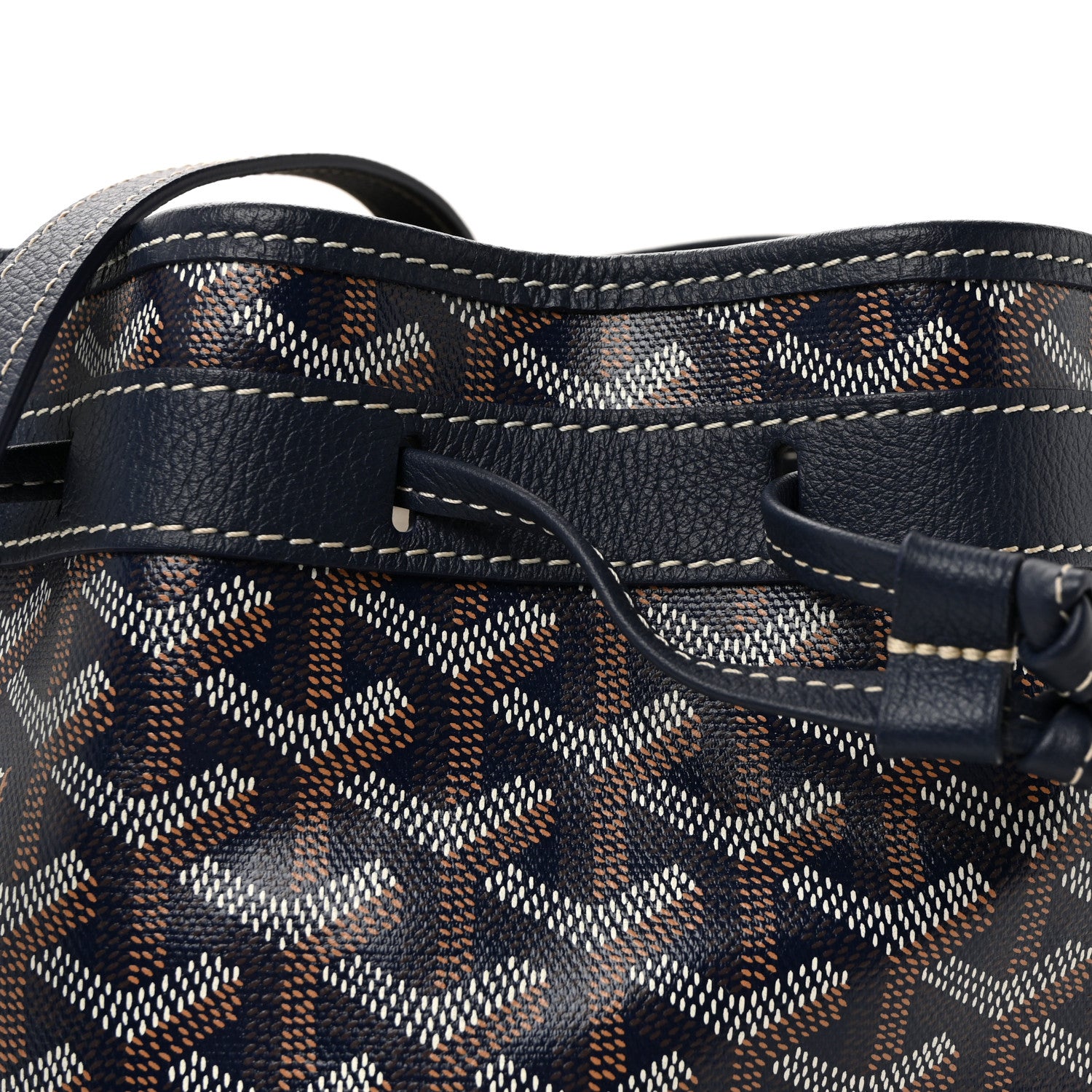 Goyard Goyardine Petit Flot Bucket Bag PM Navy 7 of 9