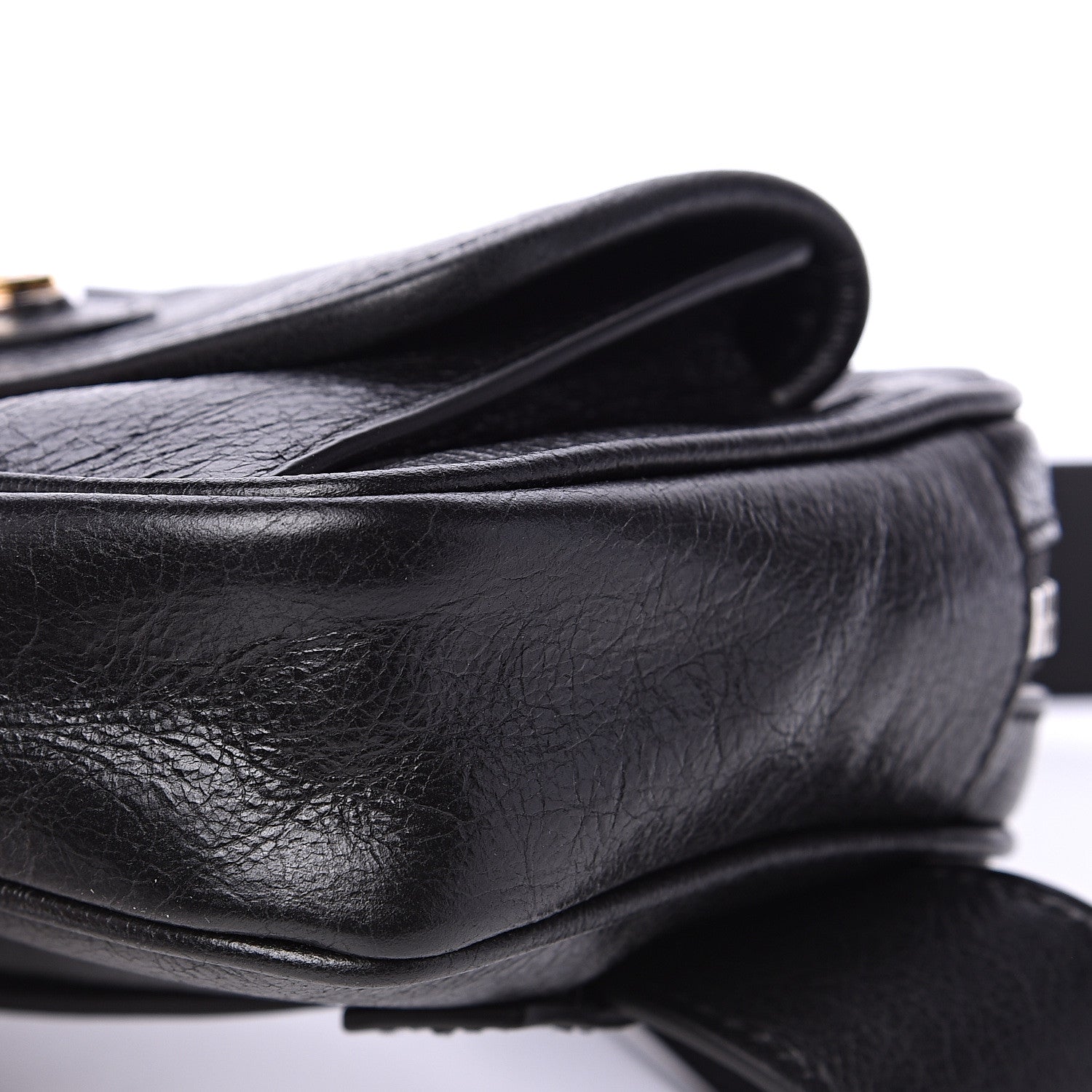 Gucci Fluffy Calfskin Morpheus Belt Bag 85 34 Black 9 of 9