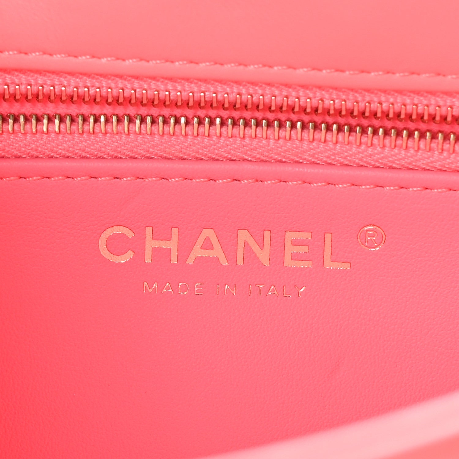 Chanel Lambskin Lacquered Quilted Mini Trendy CC Dual Handle Flap Bag Coral Pink 6 of 10