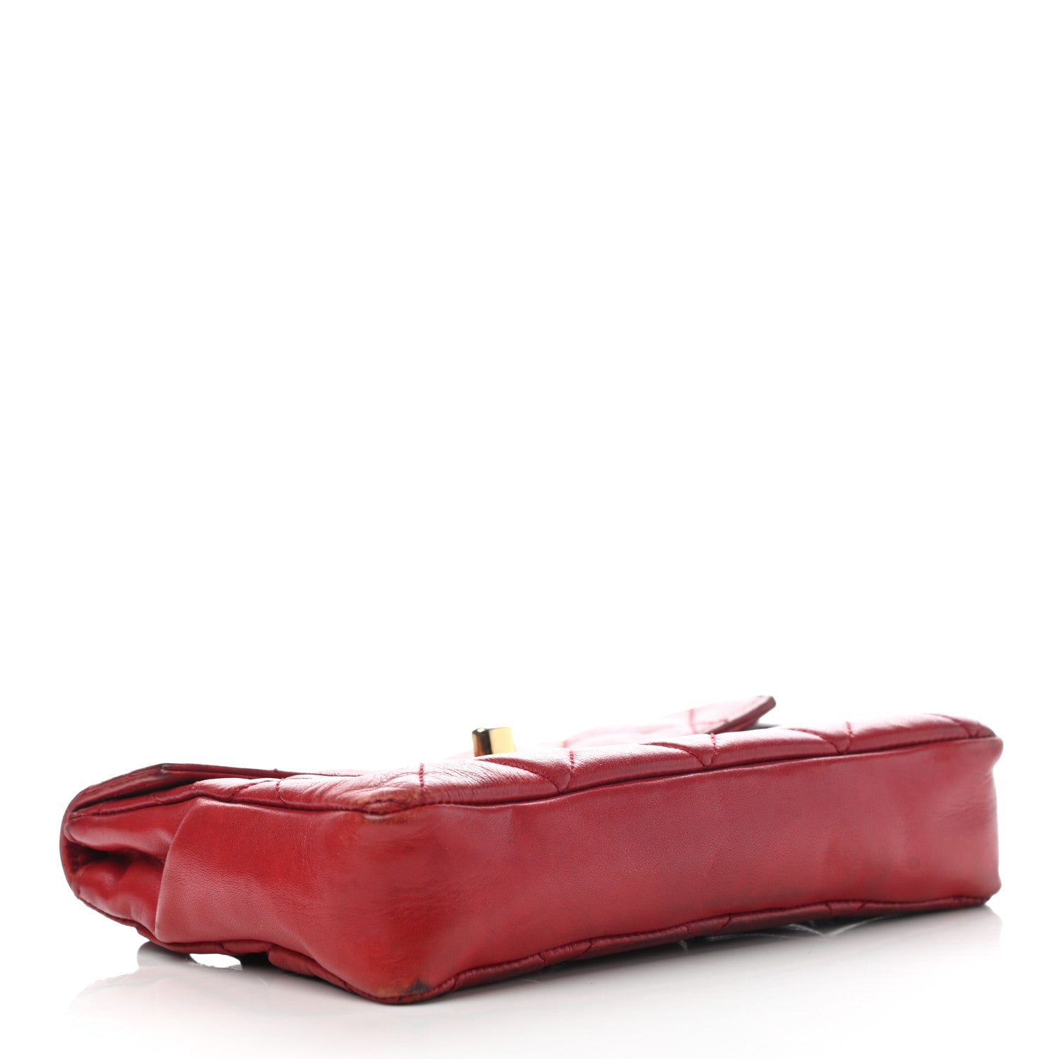 Chanel Lambskin Quilted Flap Waist Belt Bag Red 4 of 7