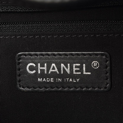 Chanel Calfskin Quilted Small Easy Shopping Tote Black 6 of 9