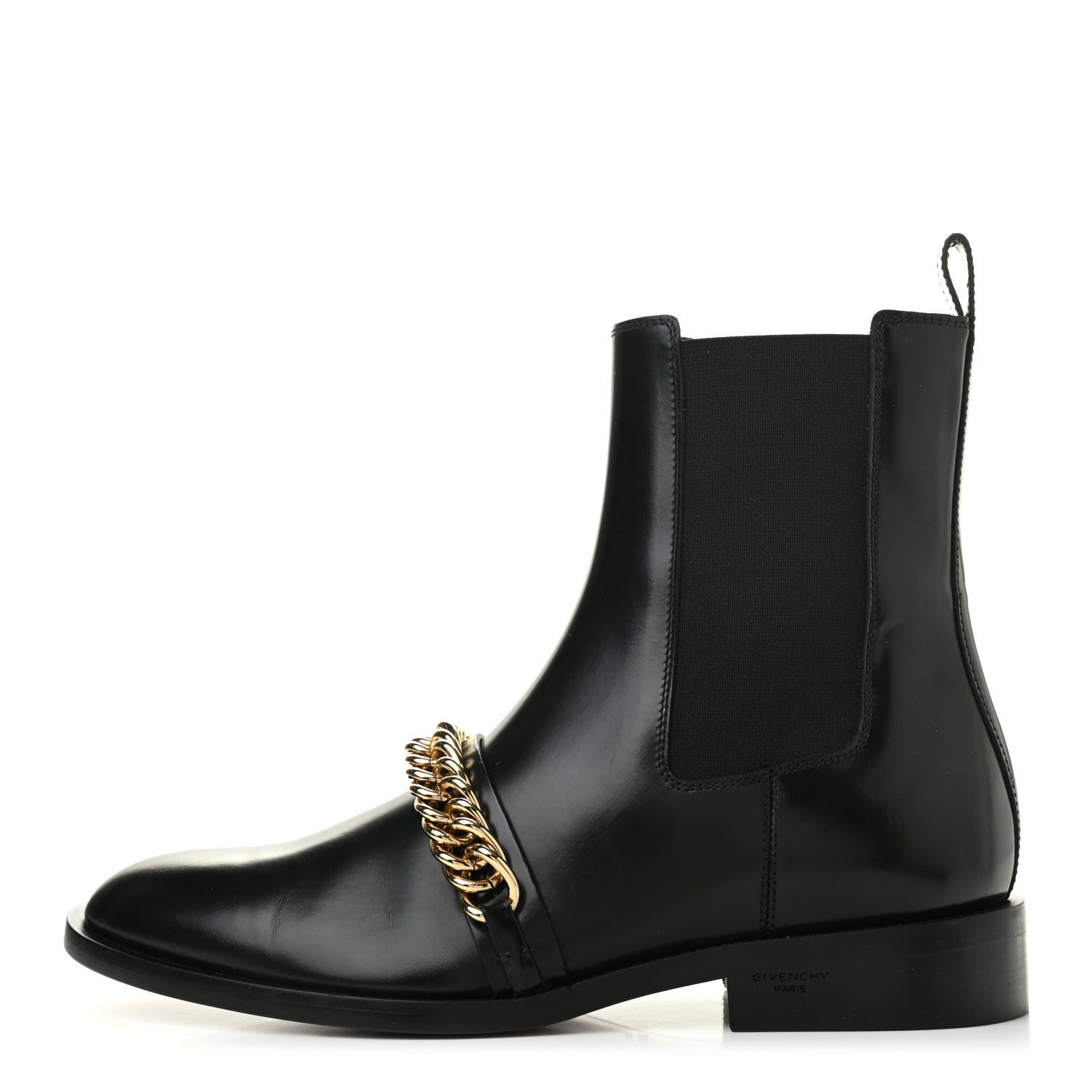 Givenchy Calfskin Chain Chelsea Boots 39.5 Black 1 of 12