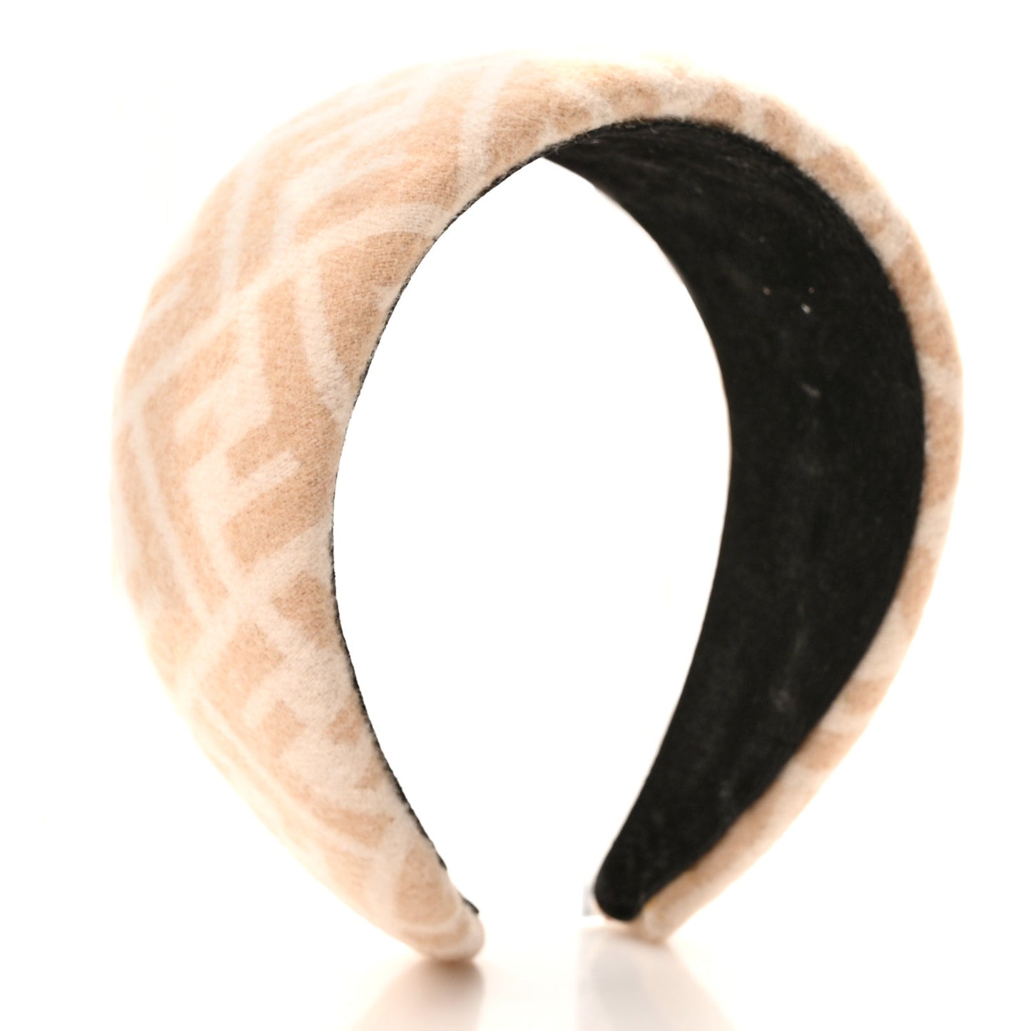 Wool Cashmere FF Logo Headband Blush
