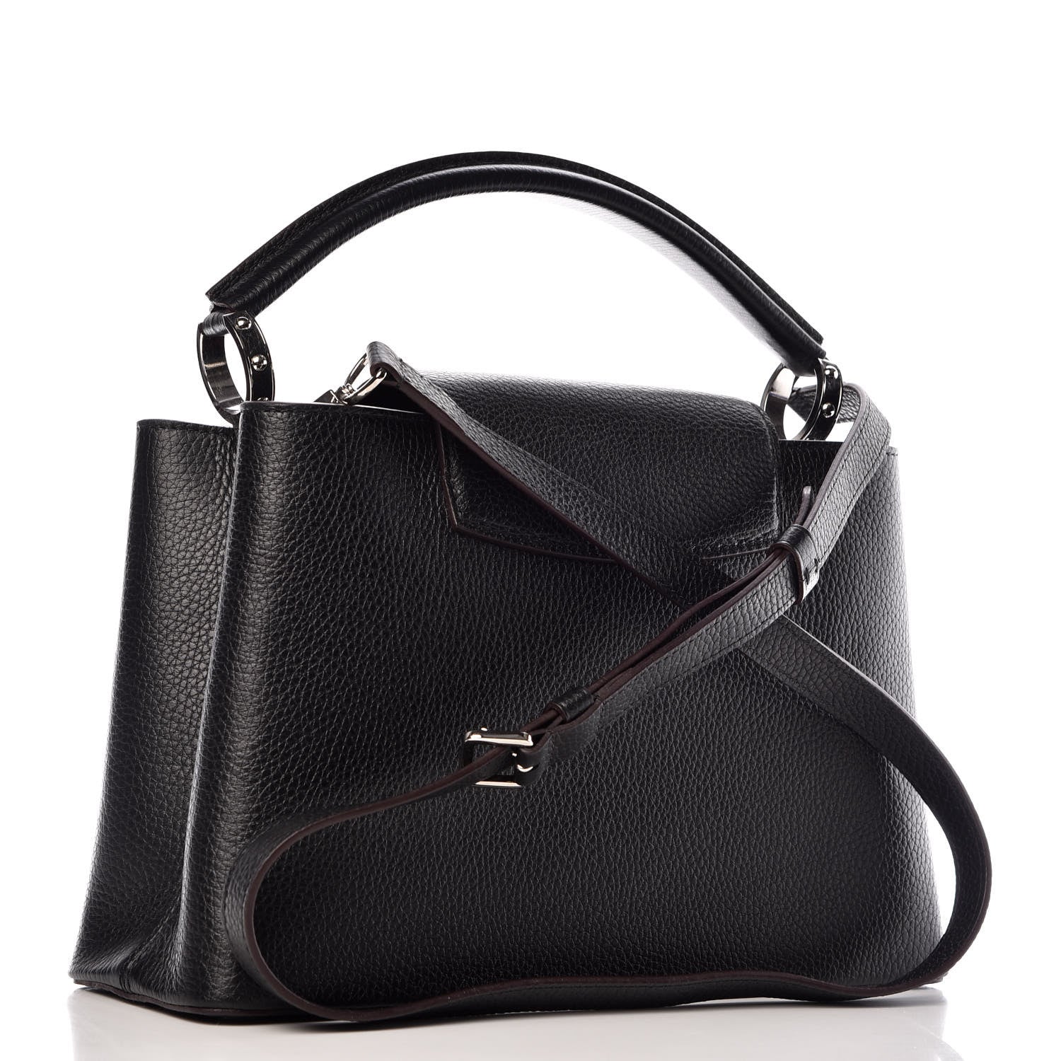 Louis Vuitton Taurillon Capucines PM Black 3 of 9