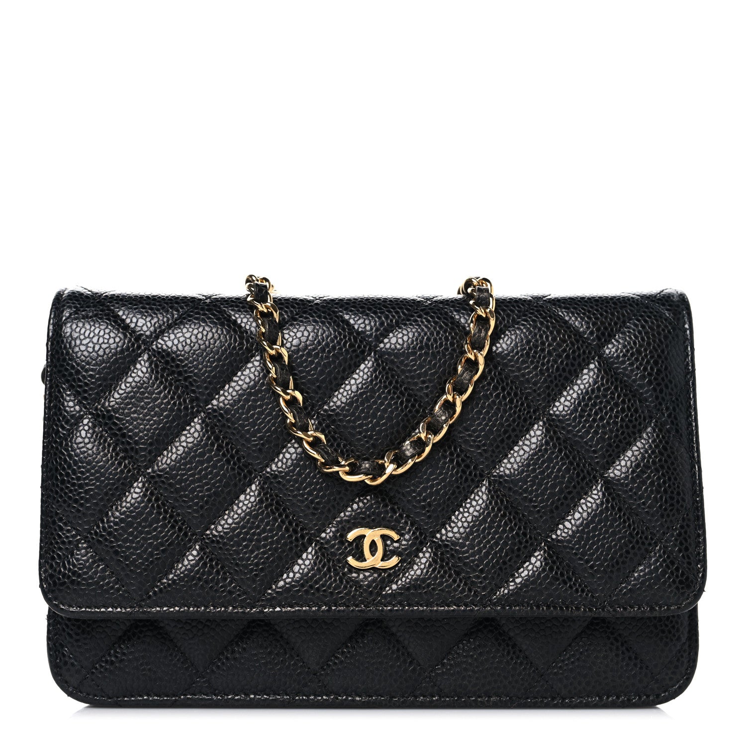 Chanel Caviar Quilted Wallet On Chain WOC Black 1 of 13