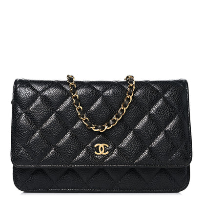 Chanel Caviar Quilted Wallet On Chain WOC Black 1 of 13
