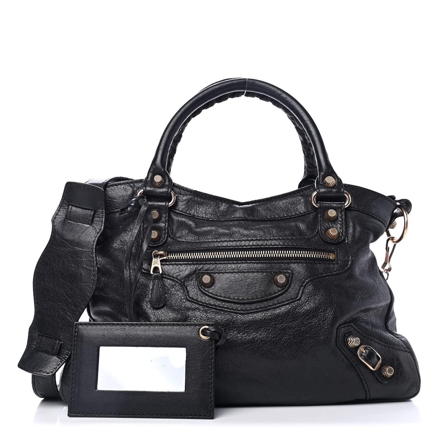 Balenciaga Agneau Giant 12 Rose Gold Hardware Town Black 1 of 5