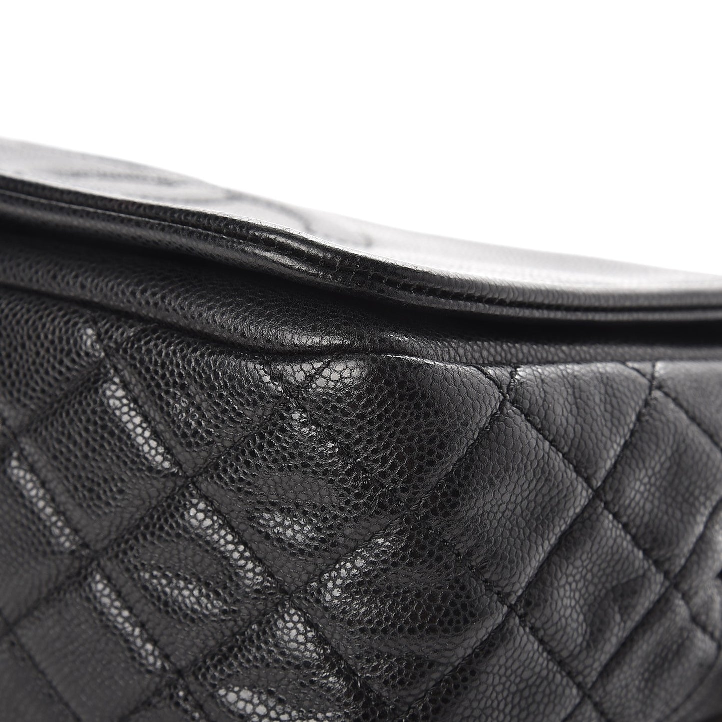 Caviar Large Timeless CC Flap Black
