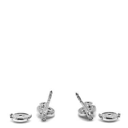 Hermes 18K White Gold Diamond PM Chaine D'Ancre Enchainee Earrings 3 of 5