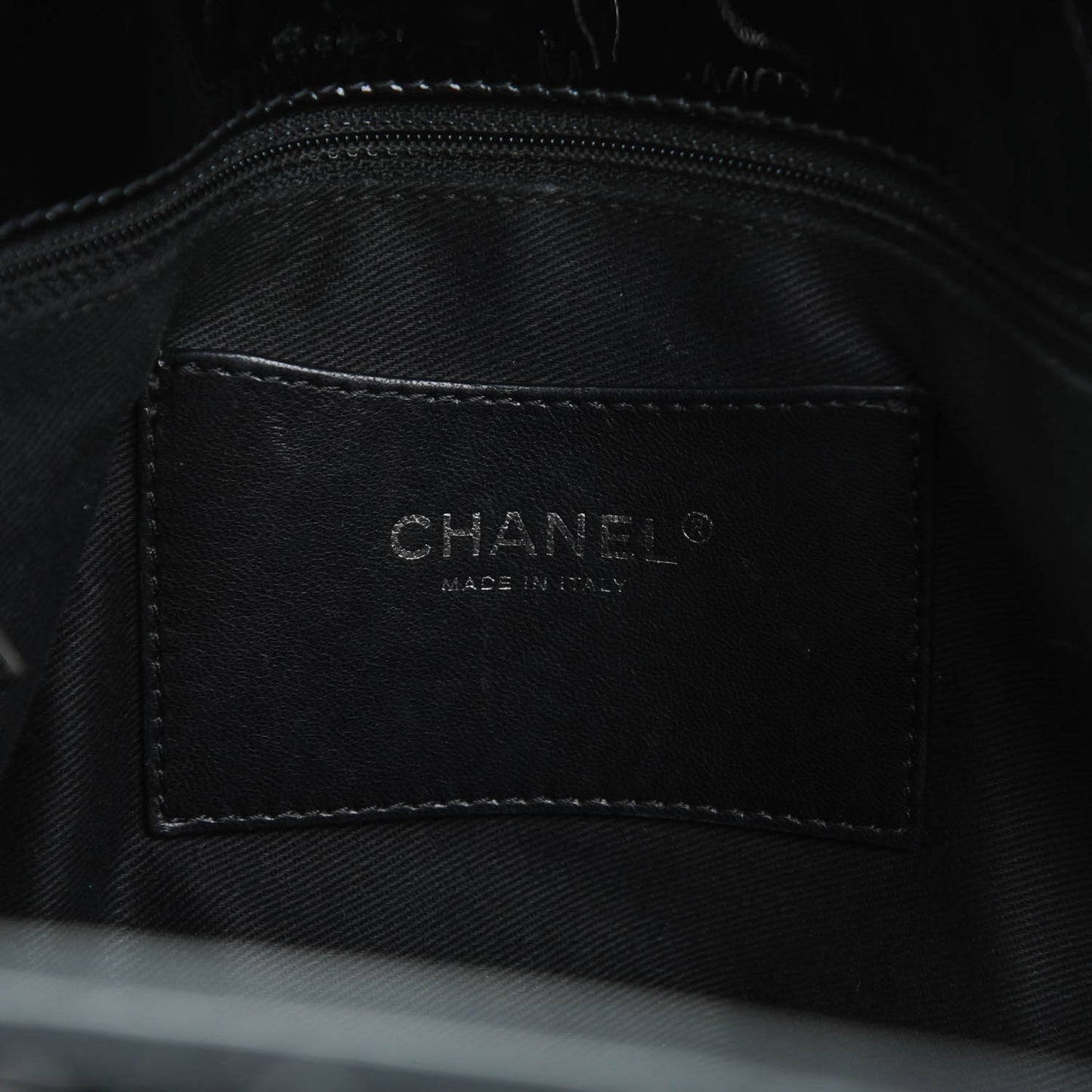 Patent Quilted Large Just Mademoiselle Bowling Bag Black