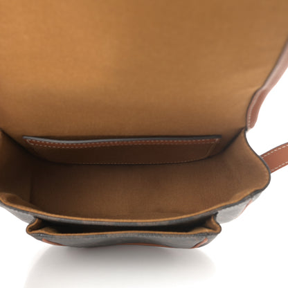 Celine Triomphe Canvas Medium Folco Bag Tan 5 of 10