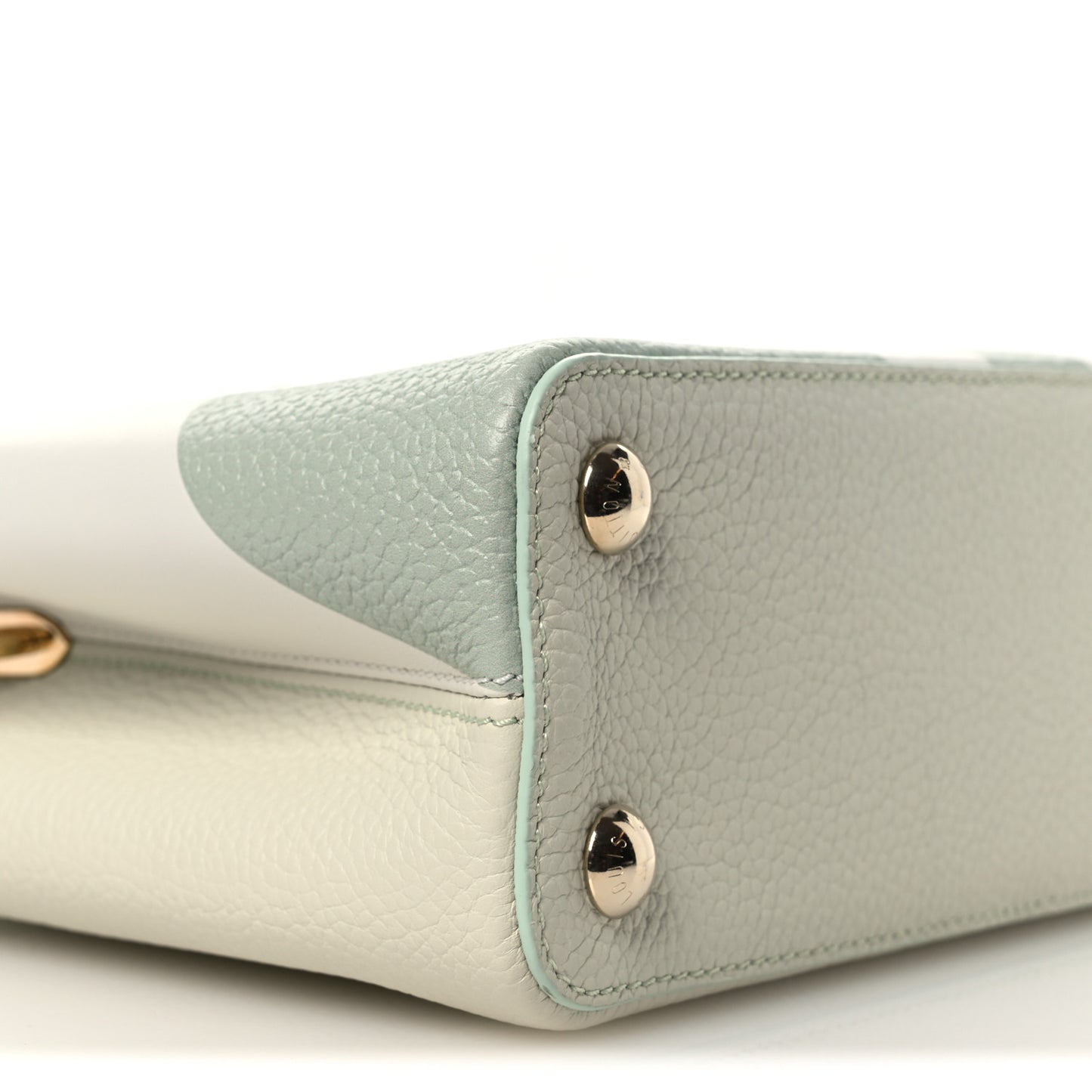 Taurillon Monogram Flower Capucines BB Jade