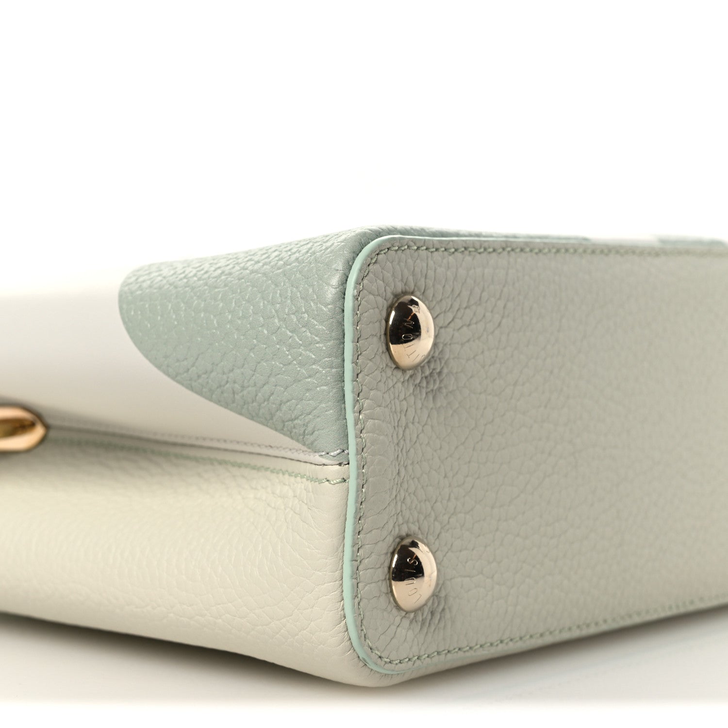 Louis Vuitton Taurillon Monogram Flower Capucines BB Jade 8 of 12