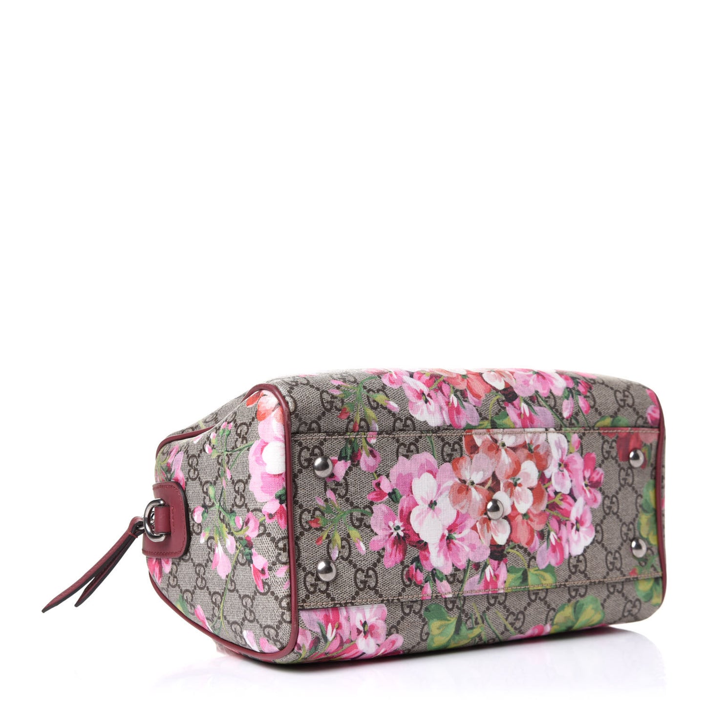 GG Supreme Monogram Blooms Small Boston Beige Multicolor Dry Rose